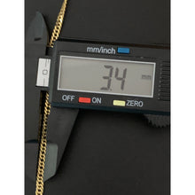 Load image into Gallery viewer, 18K Gold Chain Necklace Real Saudi Gold Curb 22&quot; - Rafant
